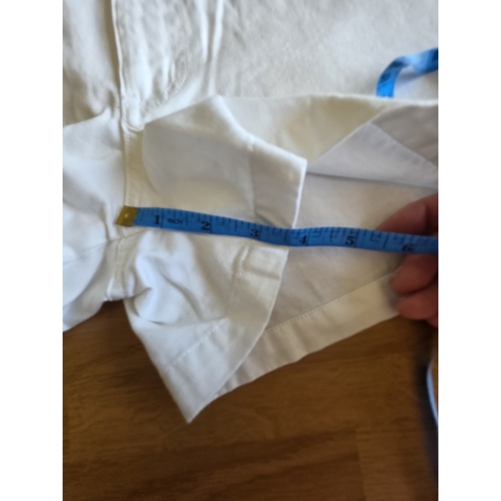 North Crest Womens White High Waisted Cotton Denim Shorts Size 4 100% Cotton - Picture 4 of 5